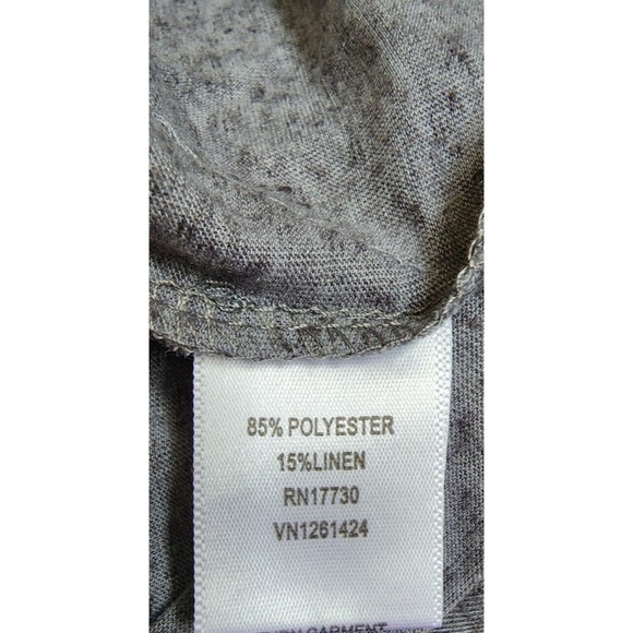 Xhilaration Gray Embellished Top Size Medium Hippie Boho Chic Artsy - Picture 5 of 6